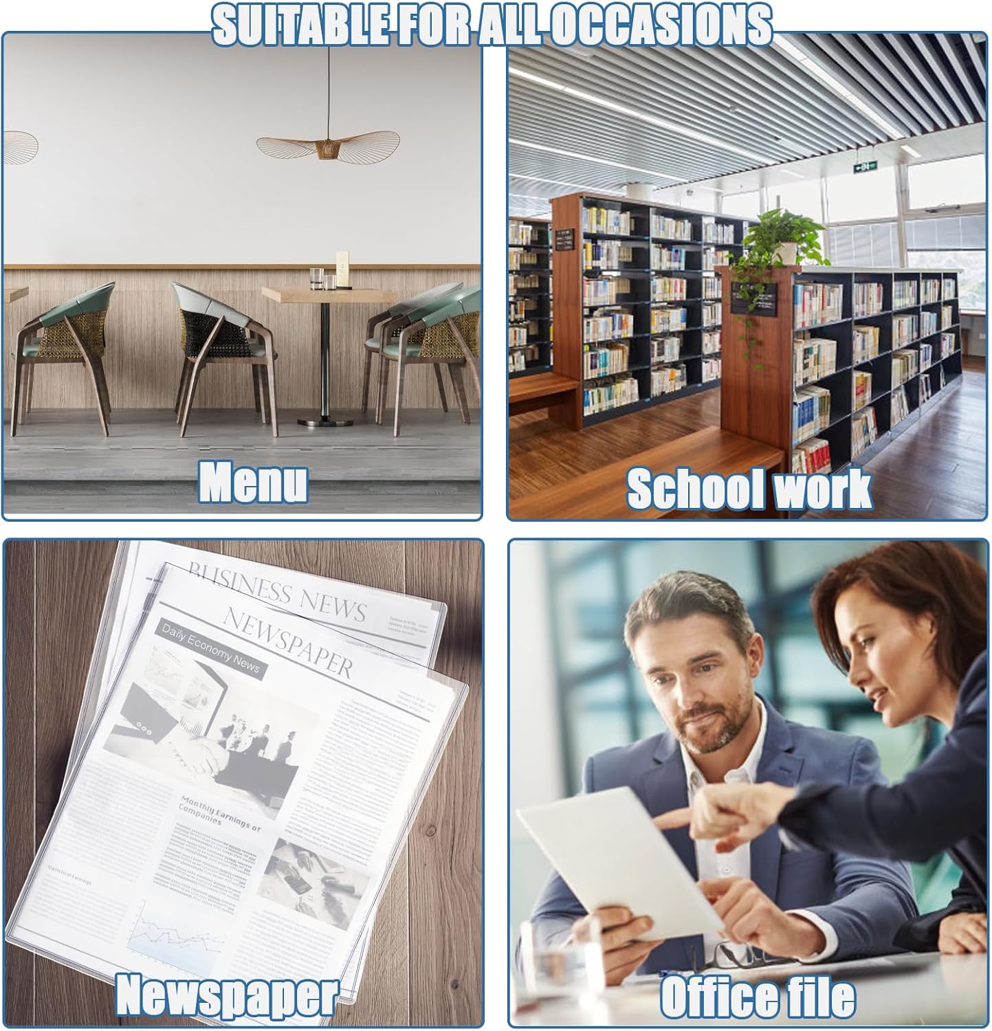 8 1/2" x 11" Rigid Print Protectors Clear Sheet Protectors Hard Plastic Paper Page Magazine Protectors for Collectors Rigid Top Loaders Document Holder Birth Certificate Protector (8)