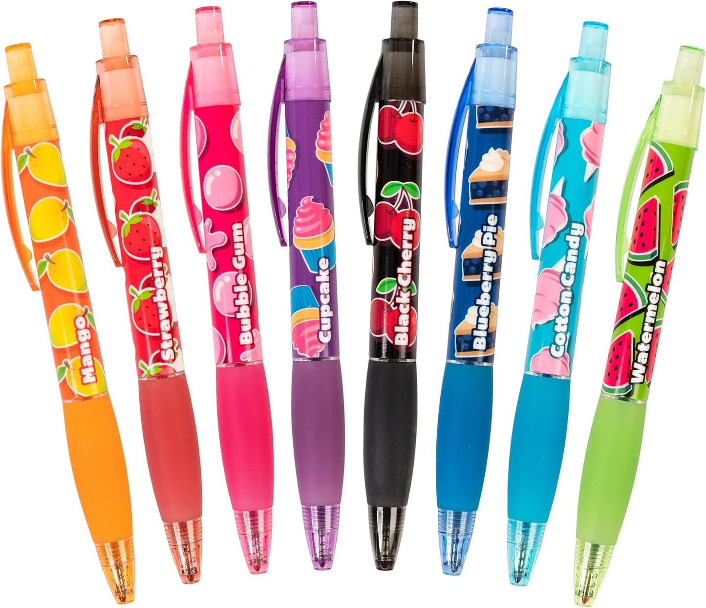 Glitter Gel Smens - Patented Gourmet Scented Colored Glitter Gel Ink Pens, Medium Point, 8 Count - Fun, Cute, Cool, Smelly Pens for Kids