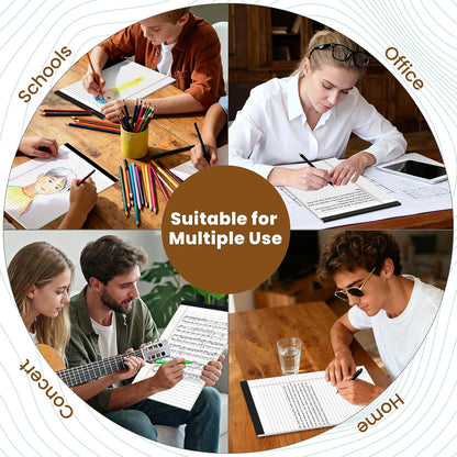 Legal Pads 8.5 x 14 Note Pads, 6 Pack Writing Pads Wide Ruled Notepads, Micro Perforated Notepad, Double-Side Printed Lined Paper Pads 30 Sheets per Notepad, White Legal Pads for Home, Office, School