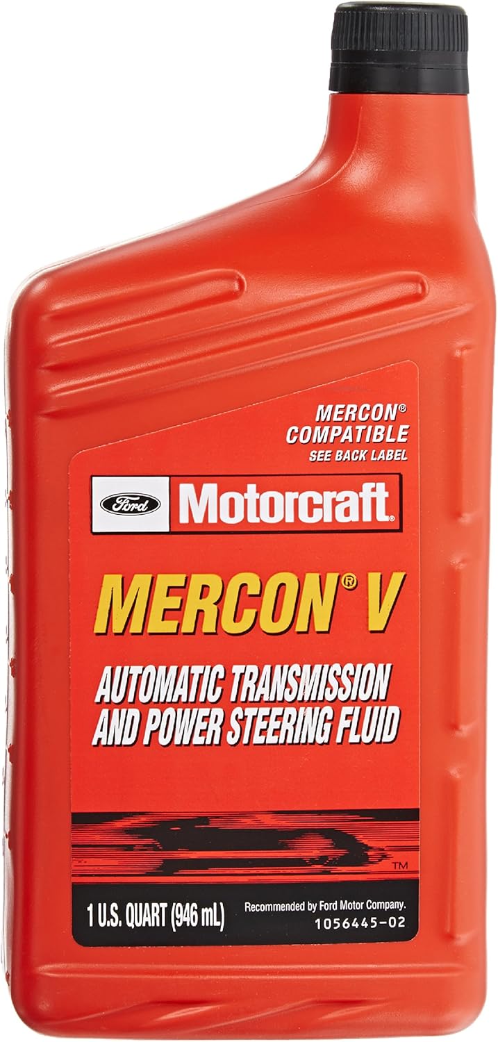 Ford Genuine XT-5-5QM MERCON-V Automatic Transmission and Power Steering Fluid - 5 Quart