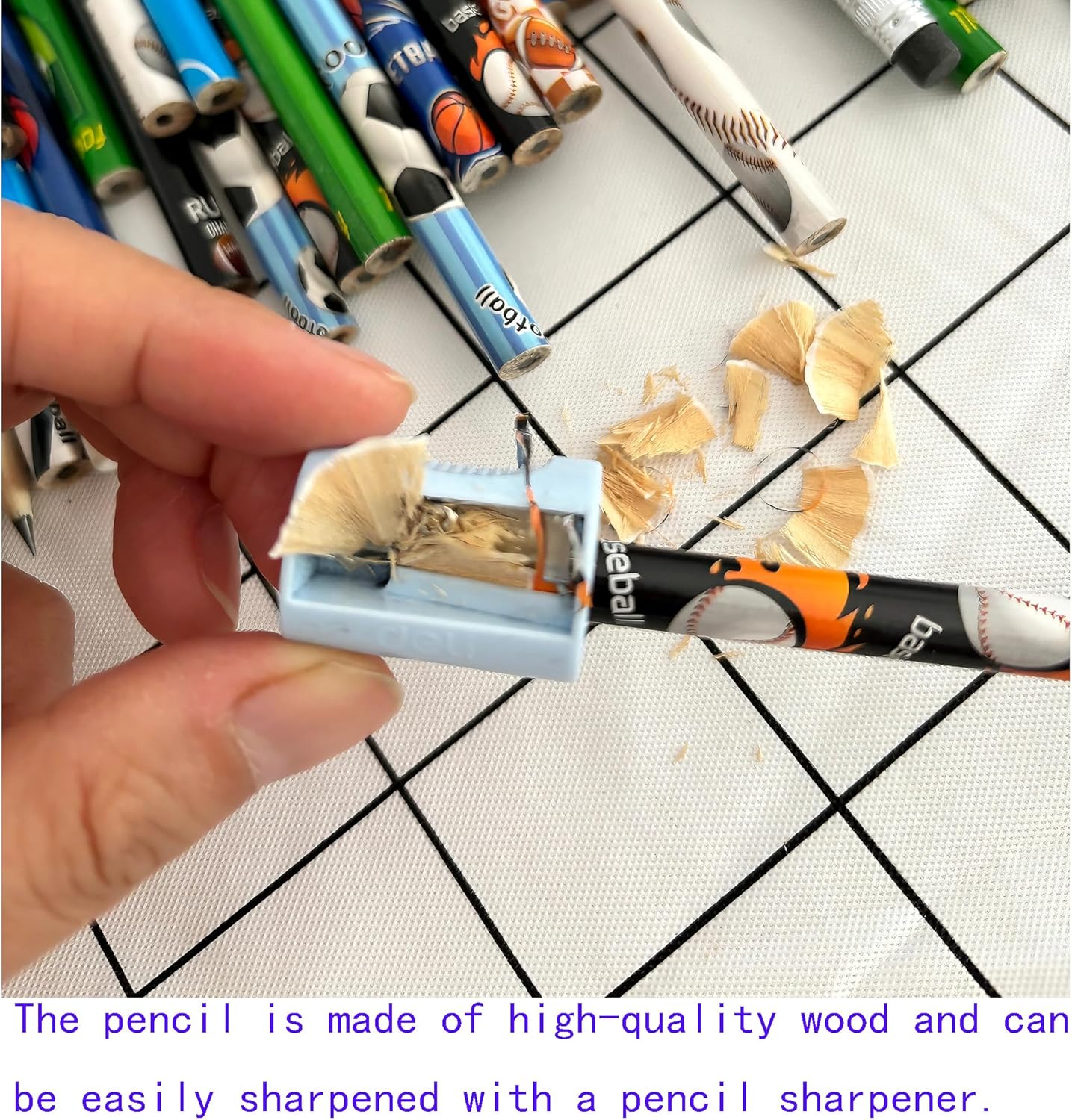 72PCS Corlorful Wooden cased Pencils for Kids with Erasers, Wood Wedding Golf for School,Drawing,Gift (72PCS) (Fruit, 72)