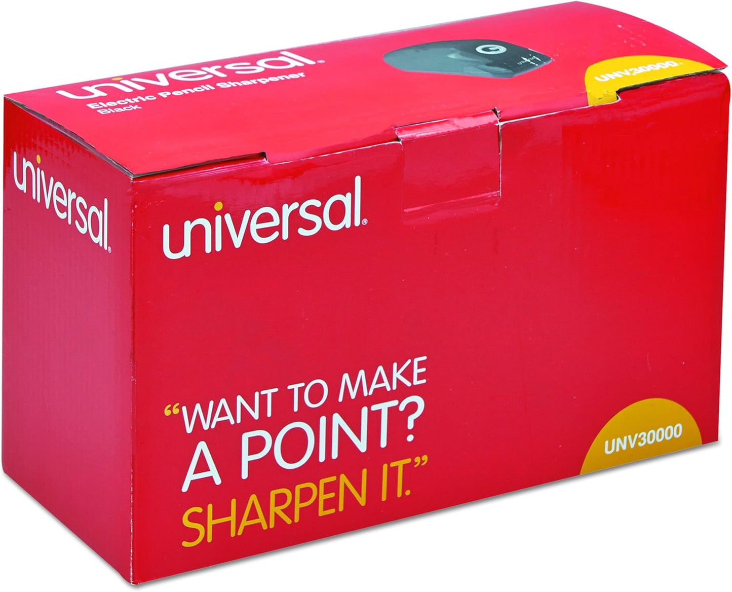 Universal Contemporary Design Electric Pencil Sharpener, Black (30000)