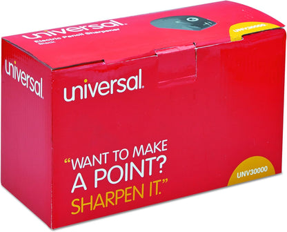Universal Contemporary Design Electric Pencil Sharpener, Black (30000)
