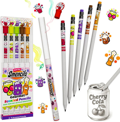 Spring Smencils - HB #2 Scented Pencils, 5 Count, Gifts for Kids, School Supplies, Classroom Rewards, Easter basket stuffers