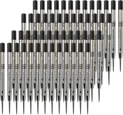 Monteverde Capless Gel Refills to Fit Parker-Style Ballpoint Pens, 0.5mm Extra Fine Needle Point, Black, 2-Pack, Smooth Writing Technology for Parker, Conklin, Schmidt, and More