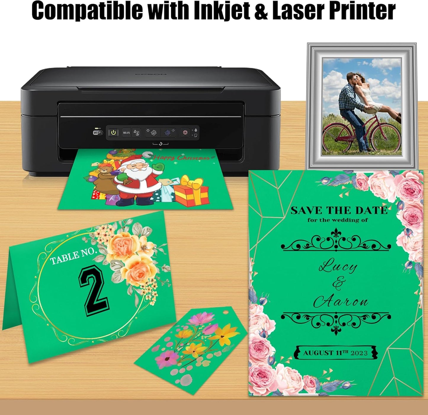 25 Sheets Black Cardstock Paper 8.5'' x 11'', 250gsm/92lb Thick Paper for Scrapbook, Invitations, Printing and DIY Cards