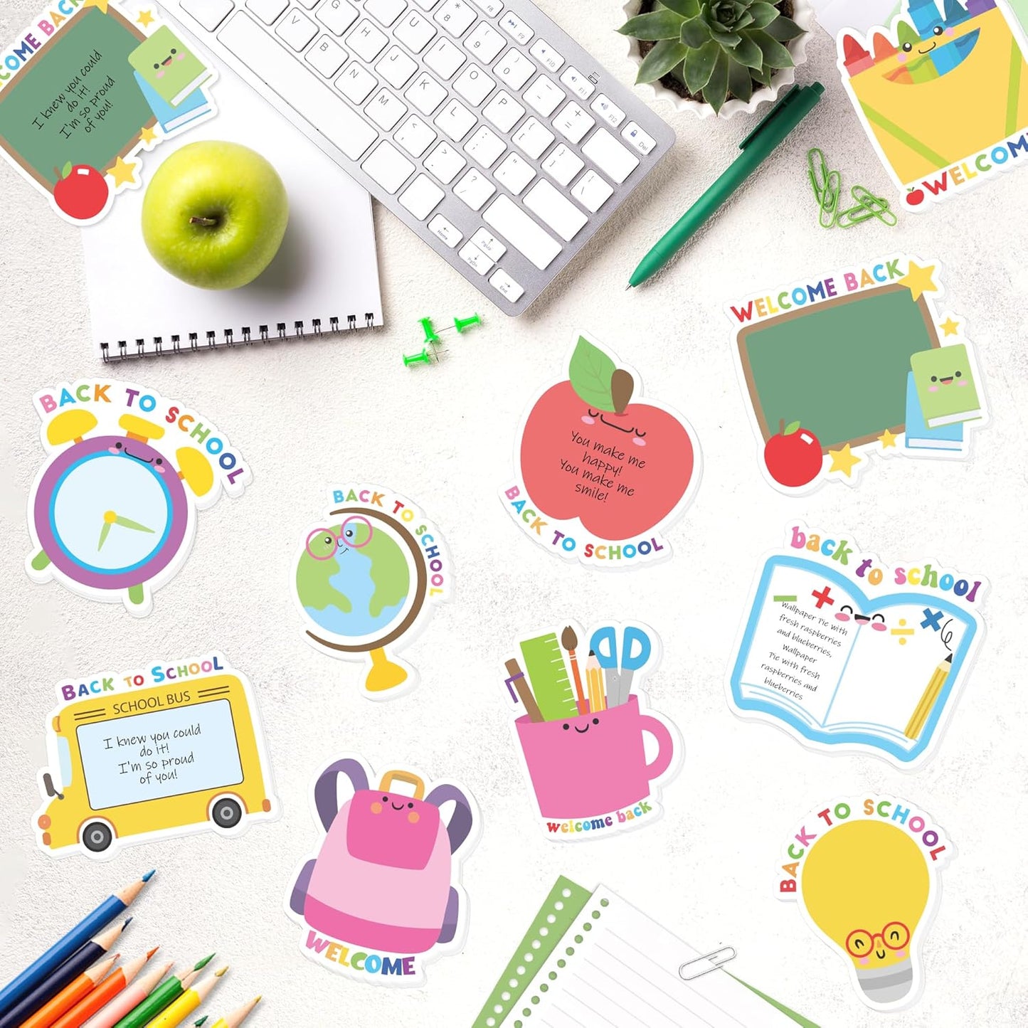 Xqumoi 30 Pack Teacher Sticky Notes - Funny Coffee Cup Self Sticky Notepads Writing Memo Pads for Teacher Appreciation Back to School Office Supplies Coffee Lover Gift Party Favors Goodies Bag Fillers