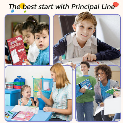 24 Pack Primary Composition Notebooks, Primary Journal Grades k-2, Writing Notebooks for Kids - Primary Ruled 200 Pages (100 Sheets) Hard Cover