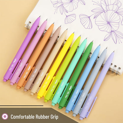 Mr. Pen- Retractable Gel Pens, 12 Pack, Colorful Ink, Fine Point 0.7mm, Fast Dry, Smooth Writing, Cute Pens for Drawing, Writing Planner and School Supplies