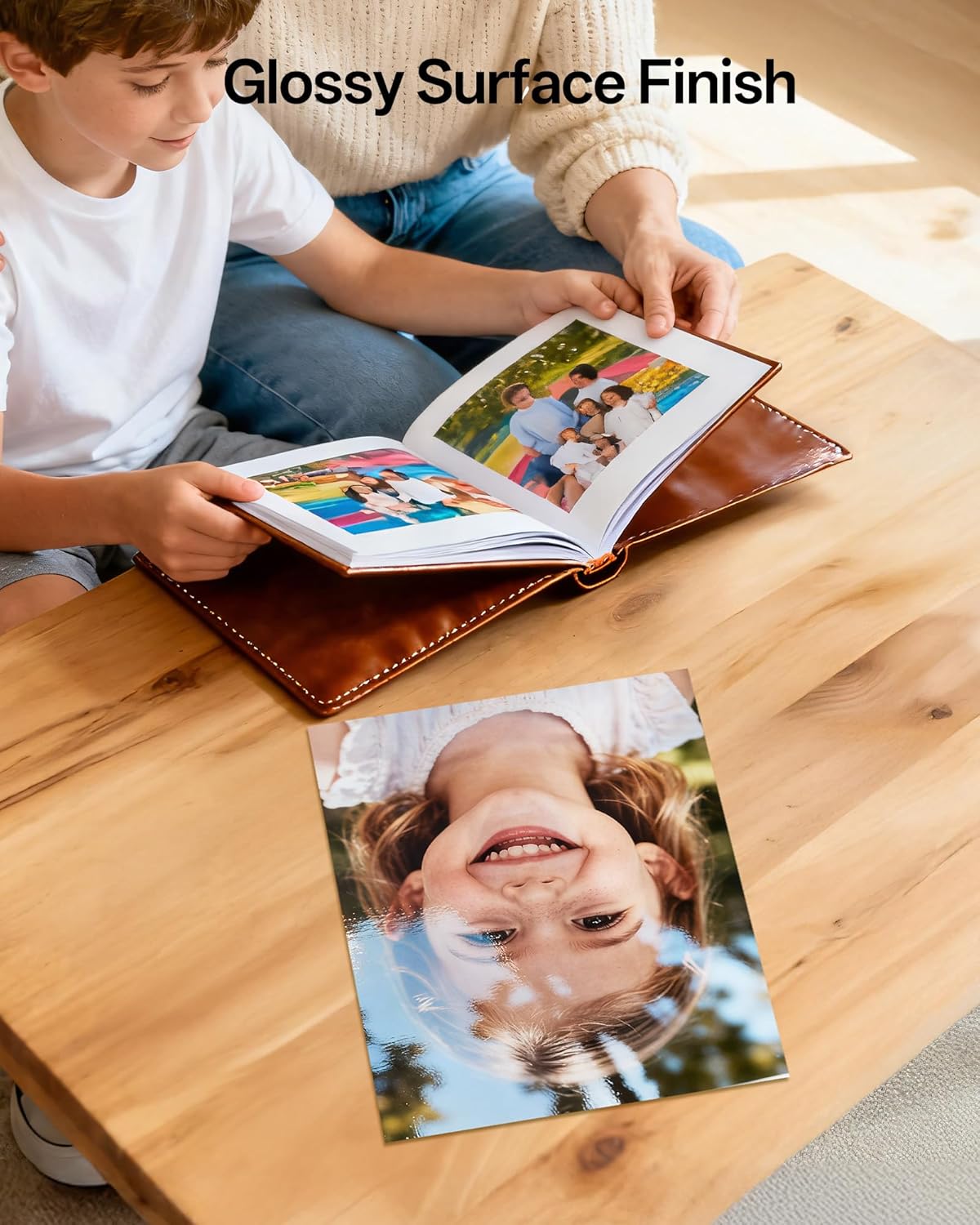 220 Sheets Photo Paper Glossy Inkjet 8.5x11 44lb 160Gsm A4 Letter Size Suitable for All Dye Ink Printers for Calendar Menu Brochure Paper Flyers Paper, Cards