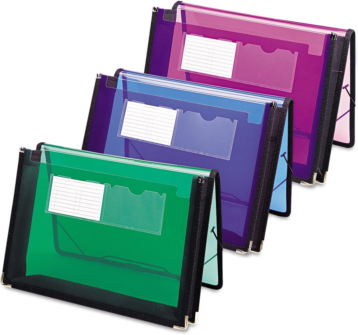 Smead Poly File Wallet with Closure, 2-1/4" Expansion, Flap and Cord, Translucent, Letter Size, Purple (71952)