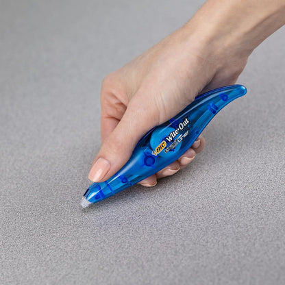 BIC Wite-Out Mini Correction Tape, White, No Dry Time, Long Lasting, 12-Count