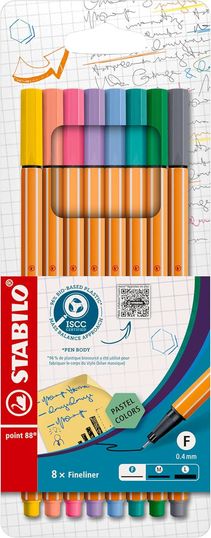 STABILO - point 88 - Fineliner - Pack of 10 - Assorted colors