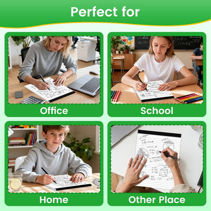 3 Hole Legal Pad 8.5 x 11, 3 Pack White Note Pads, Notebook Paper Wide Ruled, Writing Paper Pads, Notepads with Binder Holes, Lined Paper 8.5x11, Ideal for School, Home, Office, 30 Sheets/Pack