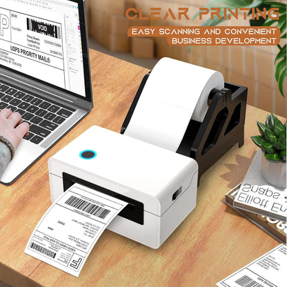MFLABEL 4x6 Thermal Shipping Labels - 2 Rolls of 250, Perforated & Smudge-Proof Direct Thermal Labels Compatible with Rollo, Zebra, for Amazon UPS FedEx Shopify