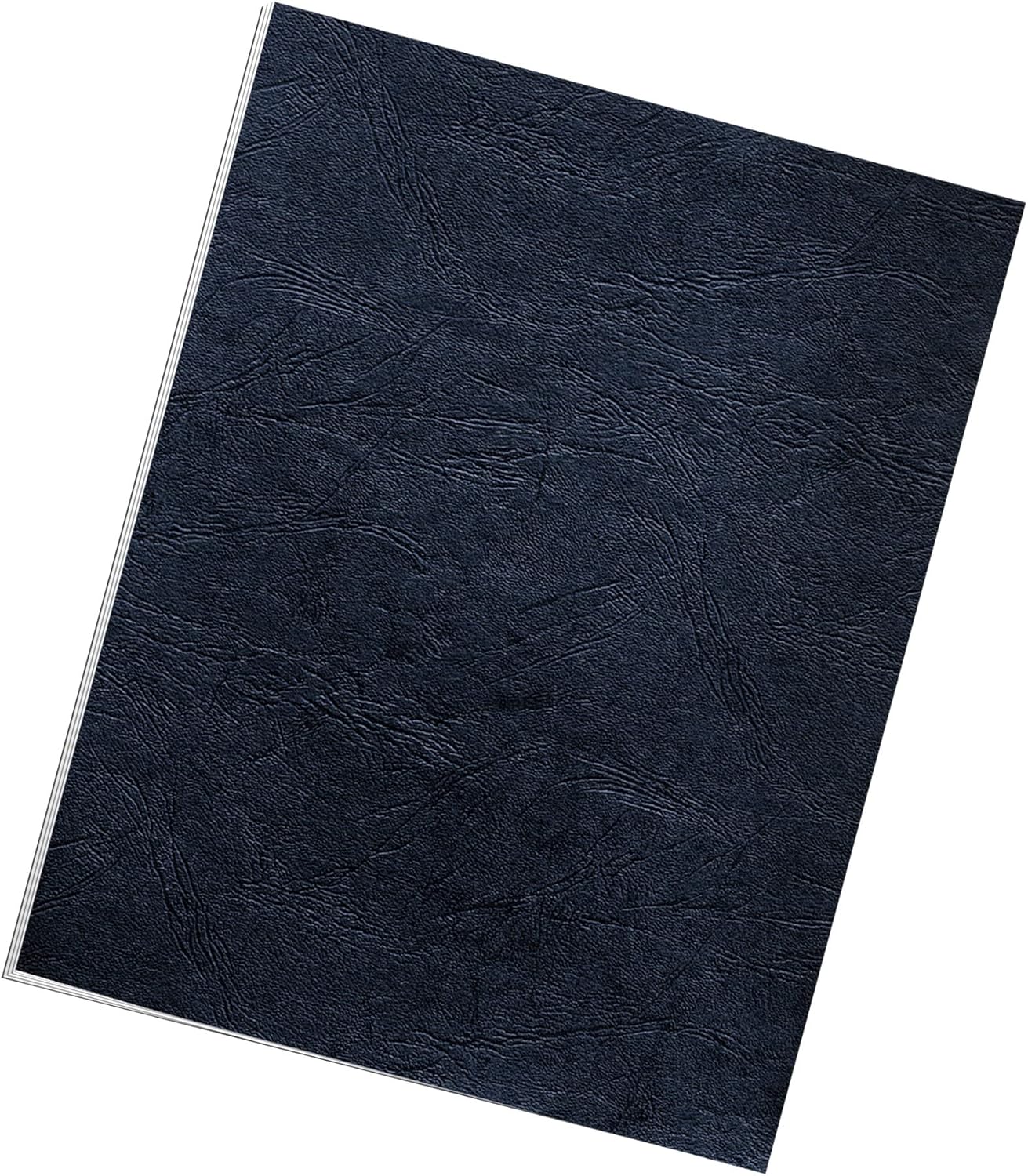 Fellowes Letter Size Binding Covers Expressions Grain, 50-Pack, Navy (52124)