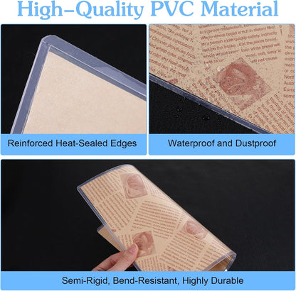 20 Pcs 8.5 x 11 Rigid Clear Toploaders - PVC Document Sheet Protectors, Plastic Sleeves for Papers, Photos, and Menu Covers, Birth Certificate Protector