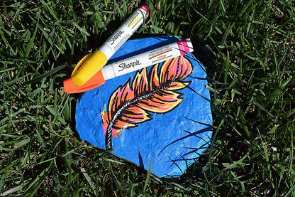Sharpie Oil-Based Paint Marker, Extra Fine Point, Metallic Silver, 1 Count - Great for Rock Painting