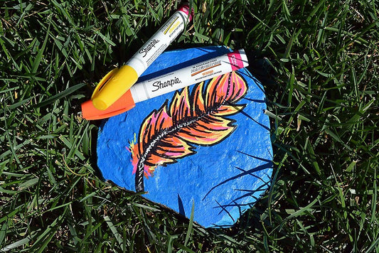 Sharpie Oil-Based Paint Marker, Extra Fine Point, Metallic Silver, 1 Count - Great for Rock Painting