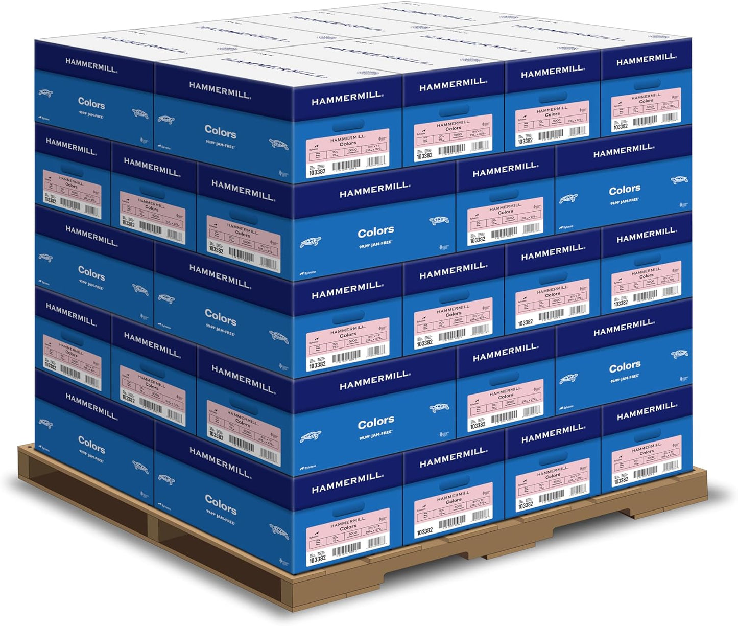 Hammermill Colored Paper, 20lb Pink Printer Paper, 8-1/2 x 11- 1 Ream (500 Sheets) - Made in the USA, Pastel Paper, 103382R