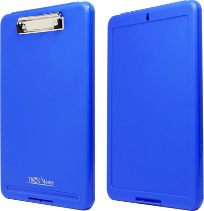 Think2Master Black Plastic Storage Clipboard. | 25% Heavier & 25% Sturdier| Heavy Duty and Won’t Flex or Bend Like Other Brands (Compare The Weight). Storage Compartment Holds 150 Letter Sized Paper.