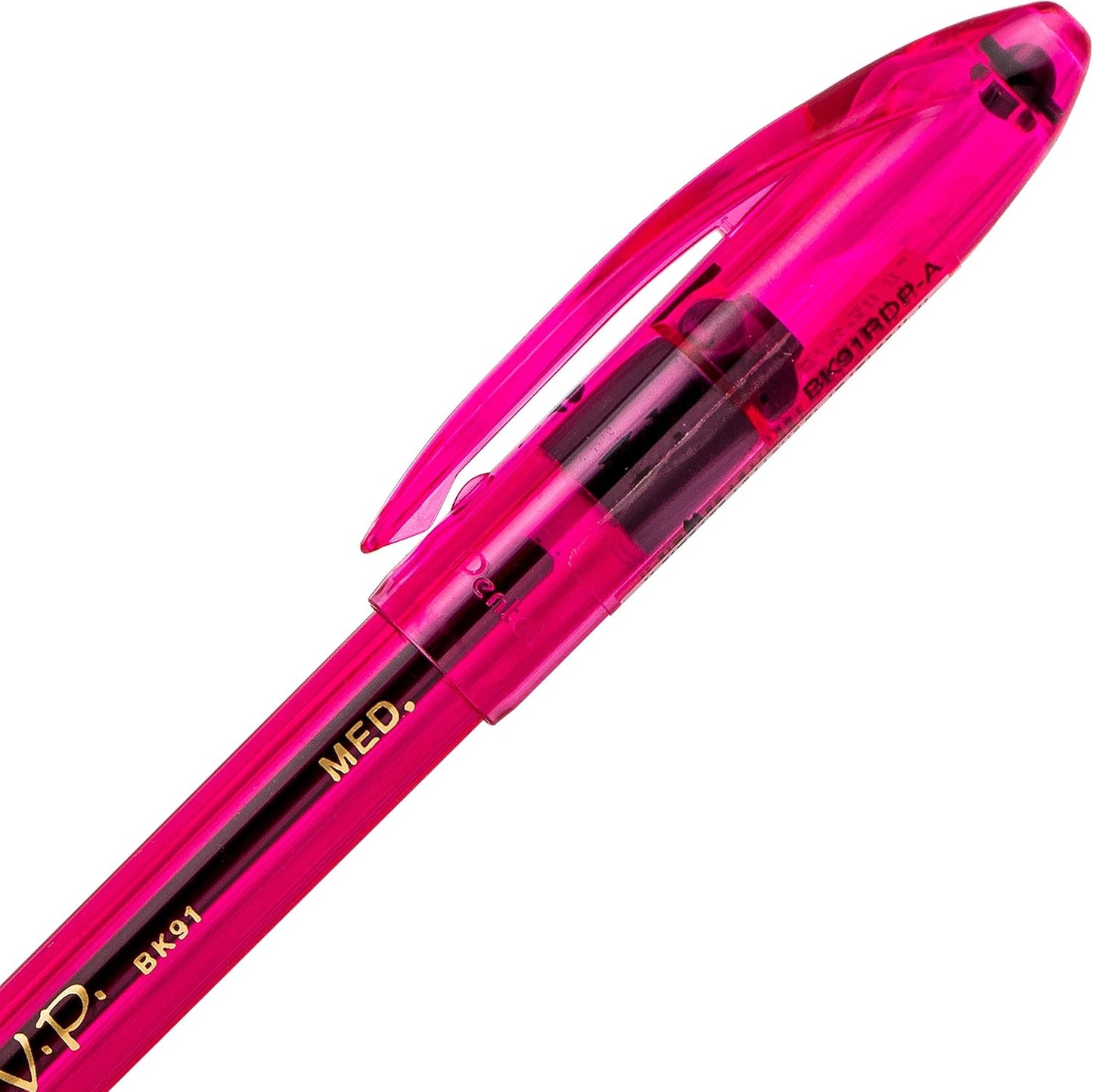 Pentel RSVP Razzle-Dazzle Ballpoint Pen, (1.0mm) Medium Line, Black Ink, Pack of 5 (BK91RDBP5M)