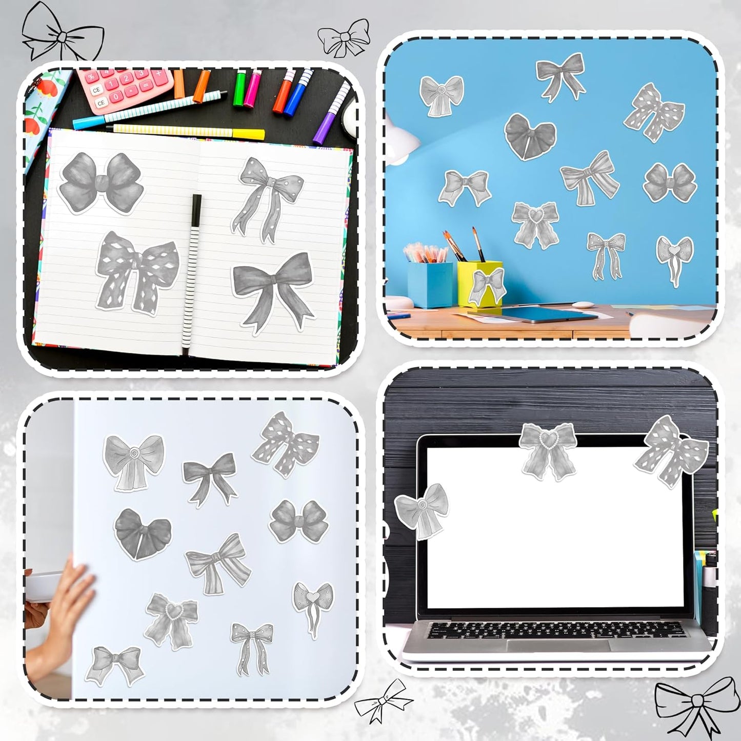CJiangpo 30Pcs Marshmallow Sticky Notes Pads, 600 Sheets Cute Self Stick Notepad Memo Pads Funny Cartoon Page Marker Classroom Rewards Camping Themed Gift