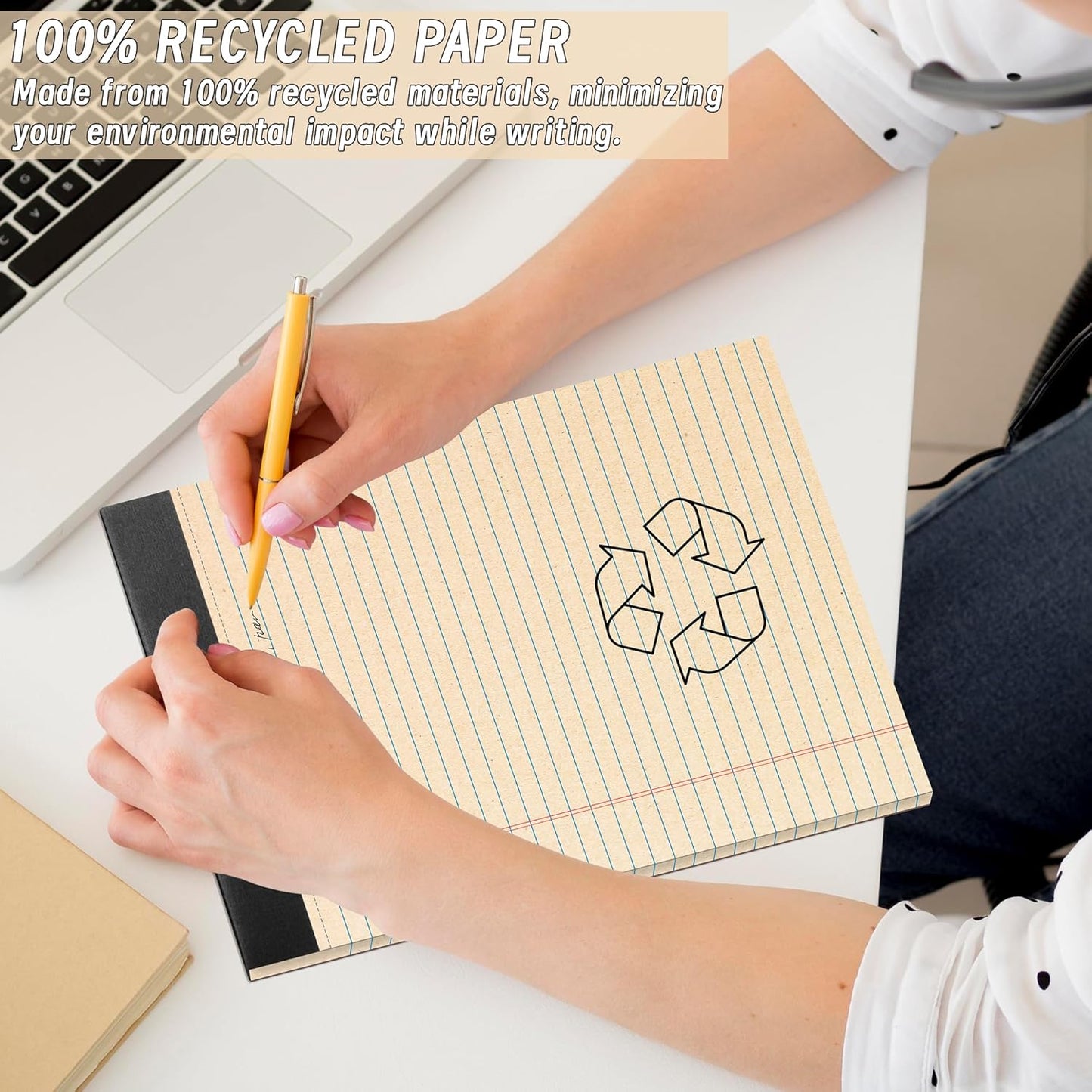 Note Pads 4x6, 36 Pack Small NotePads, Server Pads, Scratch Pads 4x6, Memo Pads White Paper, 50 Sheets per Blank Note Pads 4 x 6, Mini Writing Pads Pocket Notepads for Office School Home Supplies