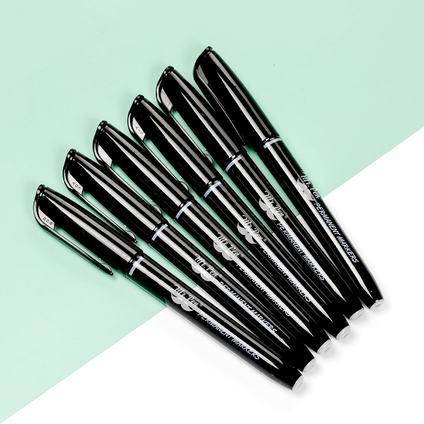 Mr. Pen- Permanent Markers, 12 Pack, Black, Fine Tip, Black Markers, Fine Tip Markers