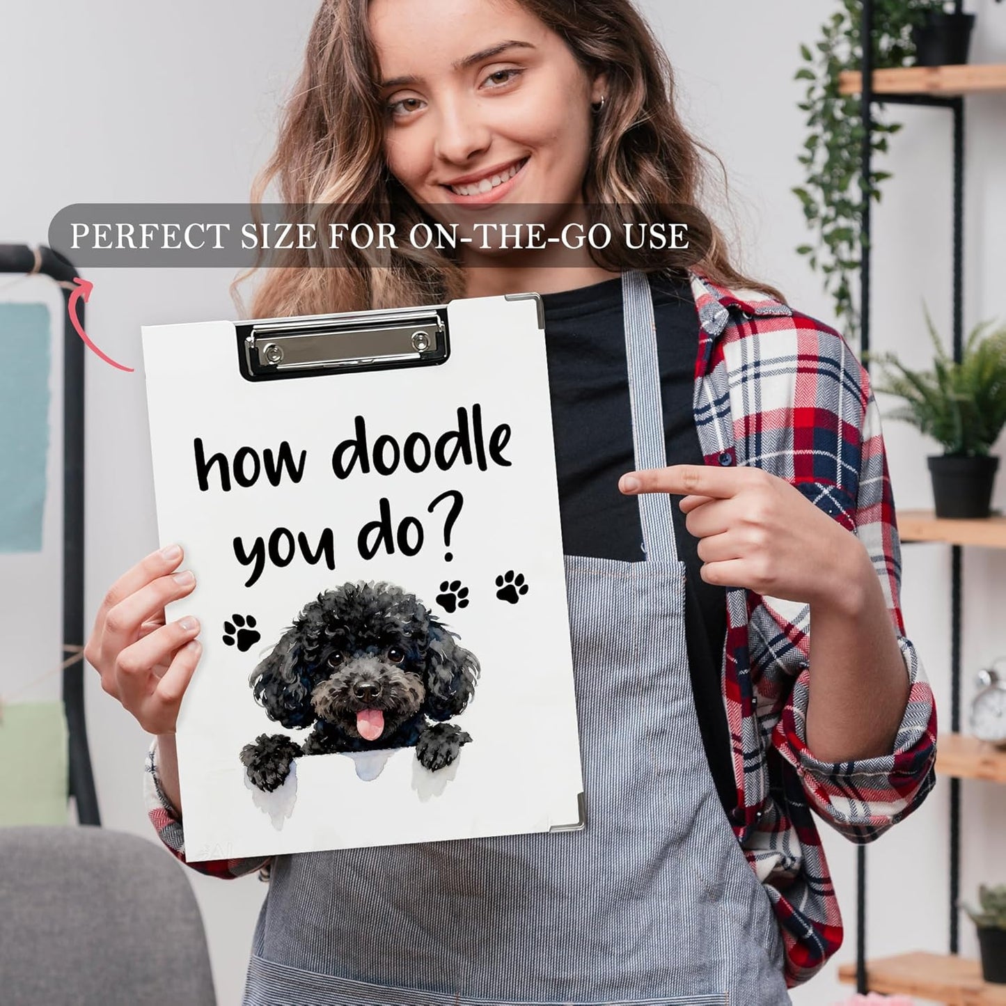 Trendy Black Leopard Print Clipboard Folio with Storage for Office Classroom, Preppy Dark Cheetah Print Padfolio with Metal Clip for Nurses Teachers Students Women Men, 12.4x9.25 in