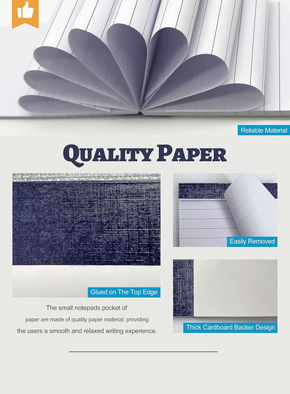 Small Note Pads 4x6 Mini Notepads 4x6 Lined Writing Pads of Paper 4x6 Memo Pads 4x6 Small Paper Pads 4 x 6 Scratch Pads 4x6 Server Pads 4x6 Small Pocket Notebook 6 Pack Server Note Pads 30 Sheets/Pad