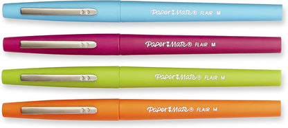 Paper Mate Flair Felt Tip Pens, Medium Point (0.7mm), Limited Edition Candy Pop Pack, 6 Count
