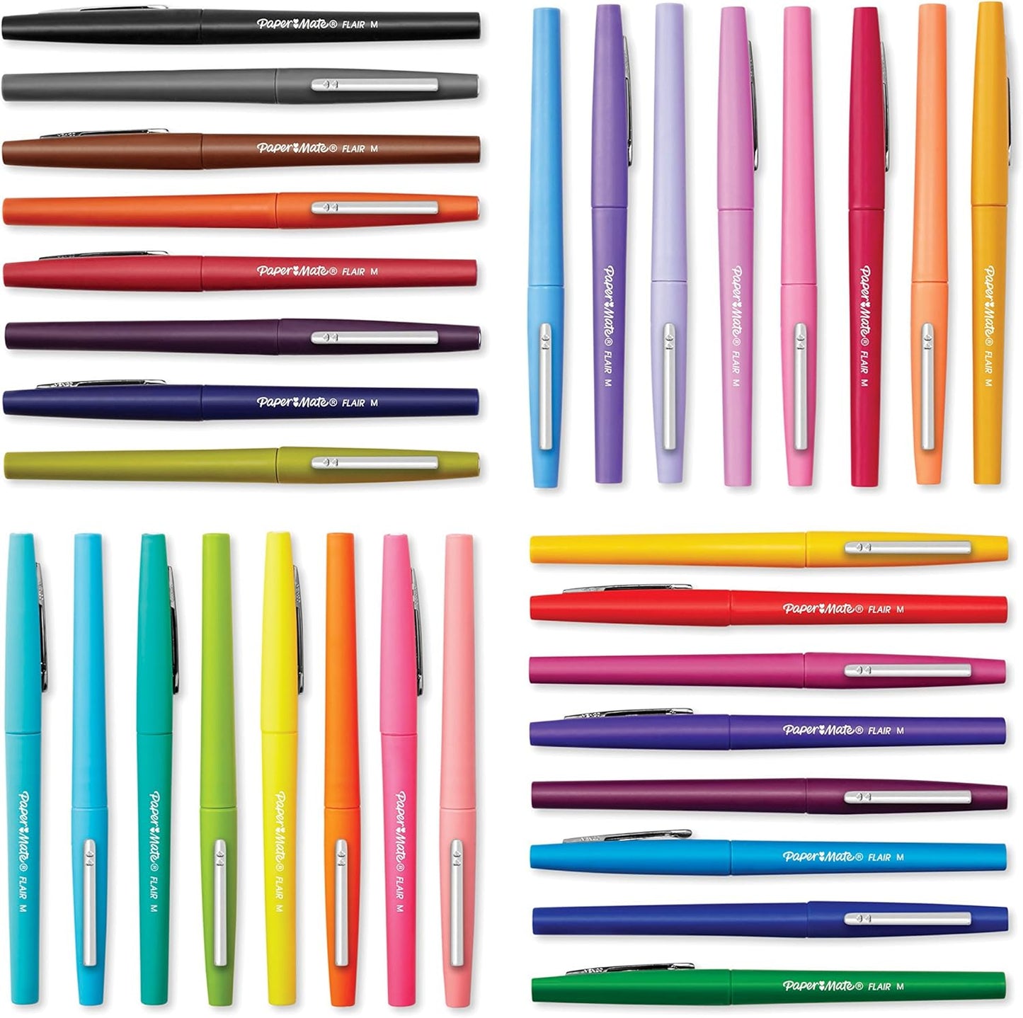 Paper Mate Flair Felt Tip Pens, Medium Point (0.7mm), Limited Edition Candy Pop Pack, 6 Count