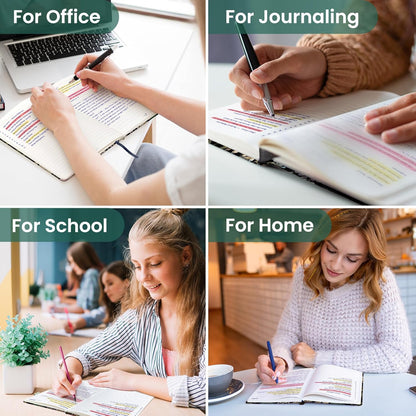 Taja Pretty Lined Journal for Women, Aesthetic Cute Hardcover Leather Journal for Writing, A5 College Ruled Notebook for Work & Note Taking, Perfect for Office School Home, 160 Pages, Meadow Flowers