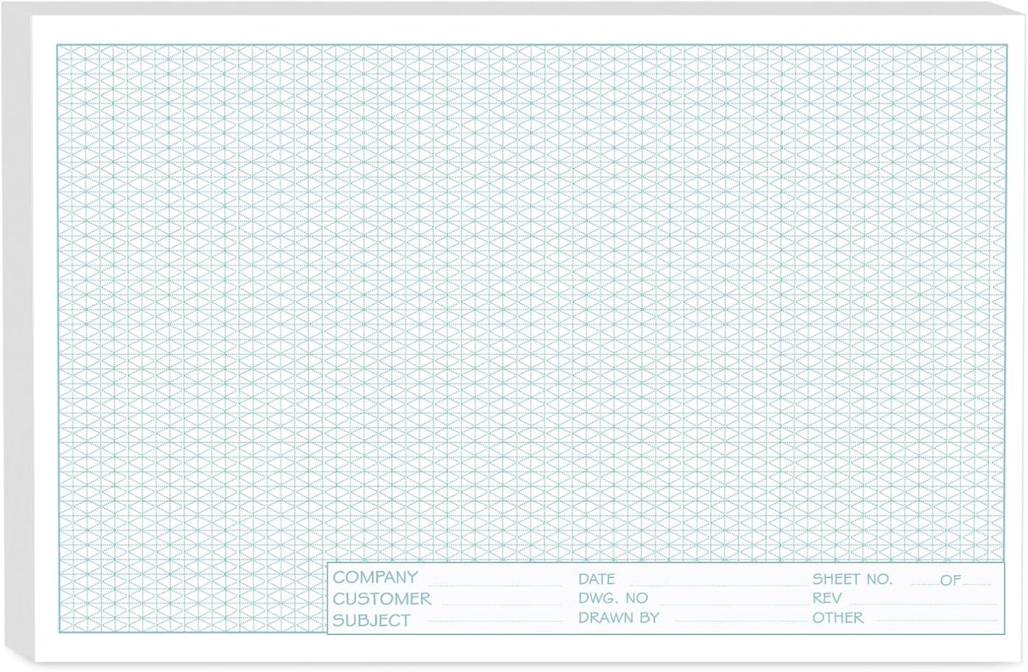 11x17 Large Graph Paper Pad, Top Glue Binding Grid Paper, 50 Sheets 1/4 Inch Graph Papers, 4x4 Quad Ruled Graphing Papers 11x17, Blueprint Quadrille for Drawings, Drafting