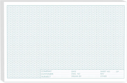 11x17 Large Graph Paper Pad, Top Glue Binding Grid Paper, 50 Sheets 1/4 Inch Graph Papers, 4x4 Quad Ruled Graphing Papers 11x17, Blueprint Quadrille for Drawings, Drafting