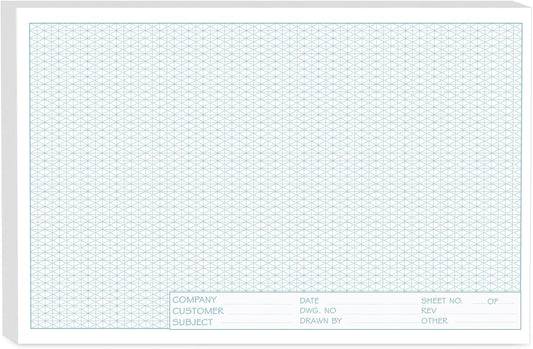 11x17 Large Graph Paper Pad, Top Glue Binding Grid Paper, 50 Sheets 1/4 Inch Graph Papers, 4x4 Quad Ruled Graphing Papers 11x17, Blueprint Quadrille for Drawings, Drafting