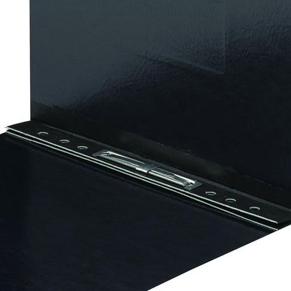 Smead PressGuard Report Cover, Metal Prong Top Fastener with Compressor, 2" Capacity, Legal Size, Black, 25 per Box (81132)