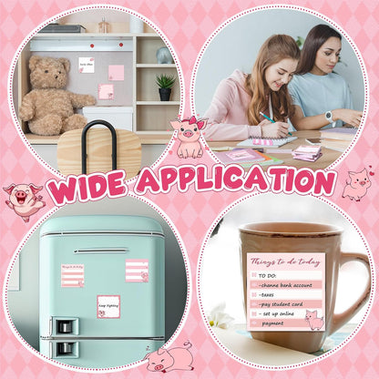 9 Pads Wildflower Sticky Notes 3x3 Inch Cute Self Stick Notepads Notes Adhesive Memo Pad Office Decor Gifts for Students School Teacher Meeting Office Supplies