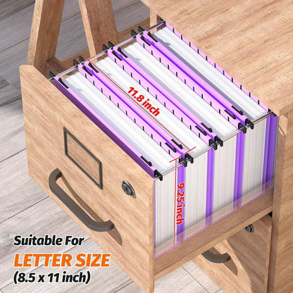 Shutex Extra Capacity Plastic Hanging File Folders,12 Pack Reinforced Hang Folders,Heavy Duty 2 Inch Expansion,Plastic Filing Cabinet Folders,Letter Size,Designed for Bulk Files, Medical Charts,Blue