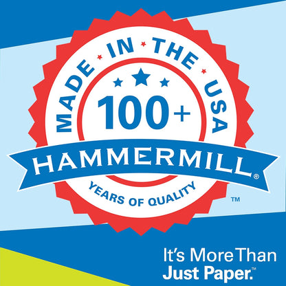 Hammermill Printer Paper, Premium Inkjet & Laser Paper 24 Lb, 8.5 x 11-5 Ream (2,500 Sheets) - 97 Bright, Made in the USA, 166140C