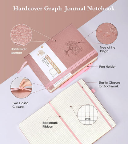 Lined Journal Notebook -365 Pages A5 Thick Journals for Writing Ruled Notebook, Hardcover Leather Journal for Women Men Daily Journal Notebook for Work, Note Taking, 100Gsm Lined Paper( 5.75'' X 8.38'' Green)