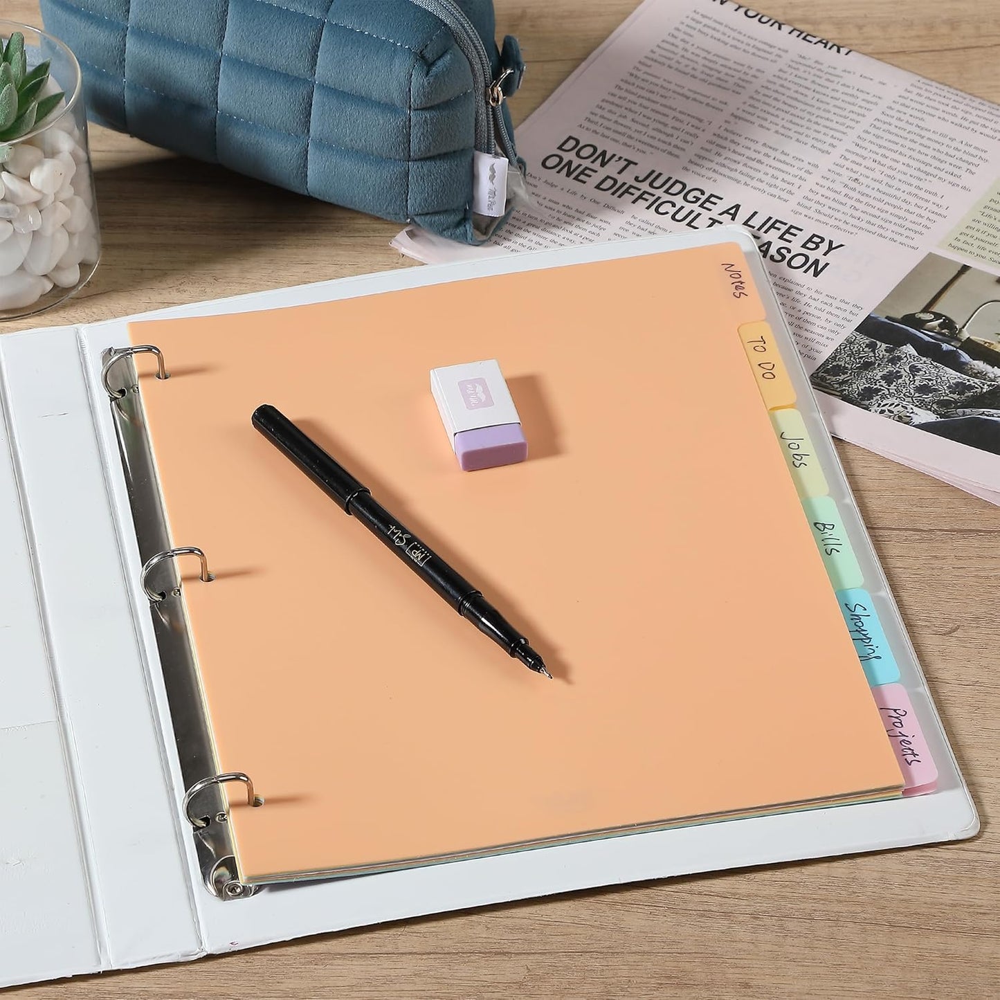 Mr. Pen- Binder Dividers, 6 Tab Dividers, Pack of 2 Sets (12 Dividers Total), Dividers