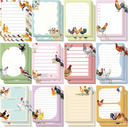 Gilprop 24 Pack Cat Sticky Notes Gift 3x4 Inch Cute Self Stick Notepads Adhesive Cartoon Cat Memo Pad Fun Kawaii Animal Sticky Notes for Teacher Women Valentines Office Home Christmas Pet Lover Gift