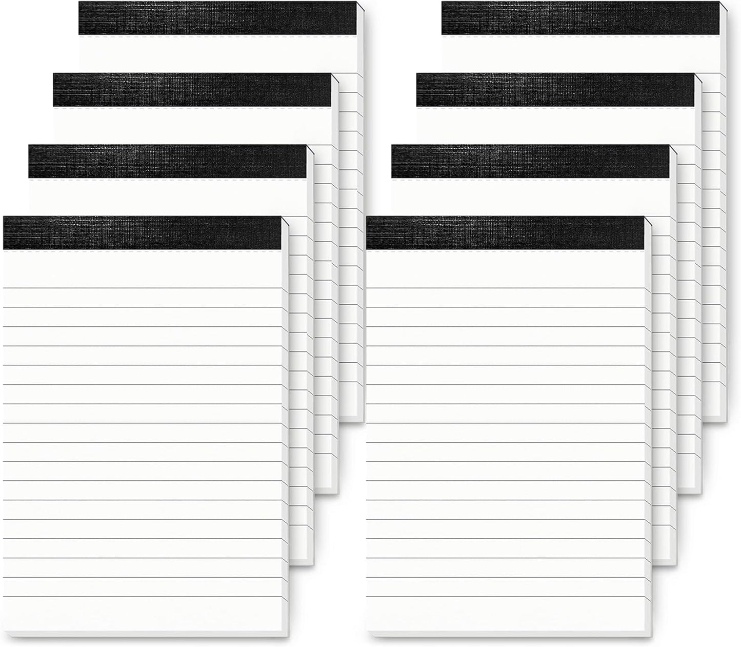 Notepad 4x6 Notepads 8 Pack Lined Note Pads 4x6 Paper Pads Memo Pads 4x6 Scratch Pads 4x6 Server Note Pads Ruled Pages Pocket Notebook Small Writing Pads for Daily Planning School Office 30 Sheets/Pad