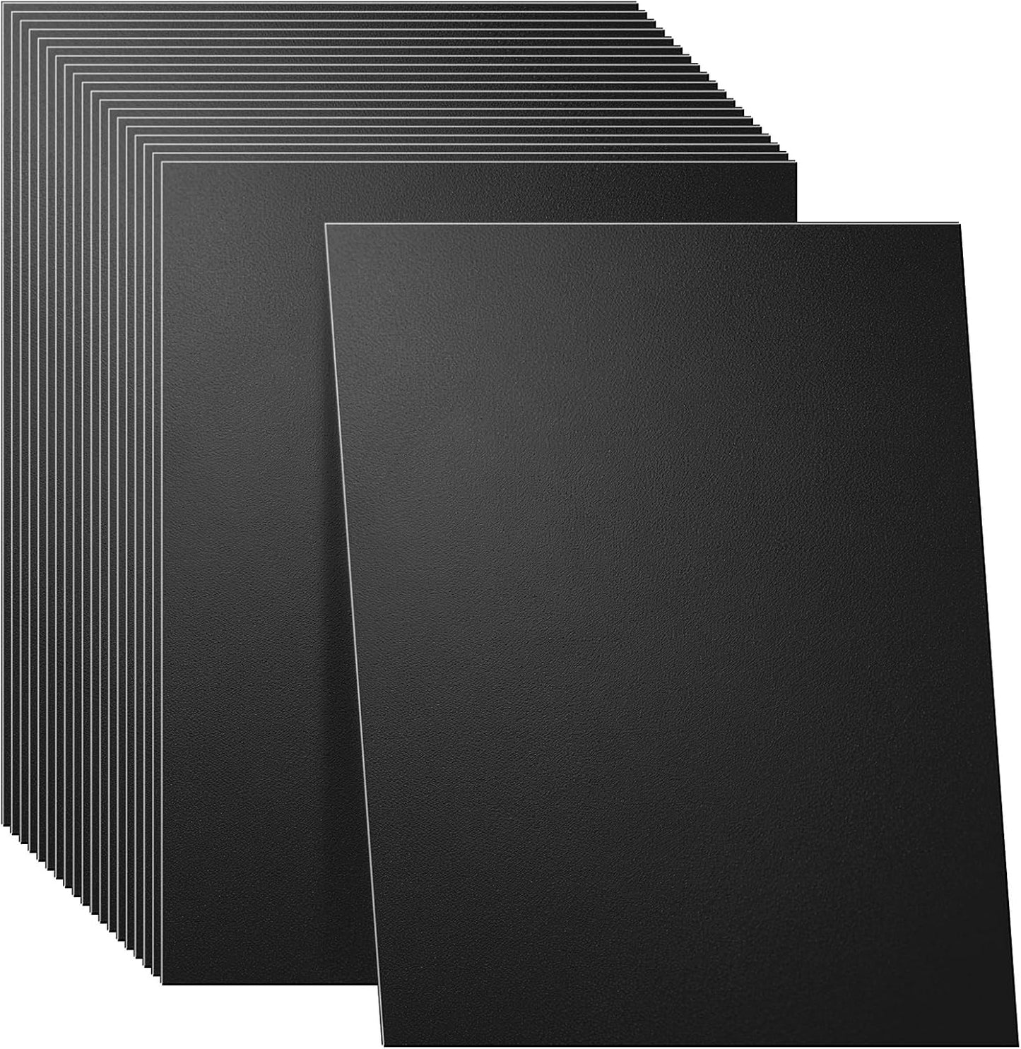 VOKOY 60 Pack 8.5x11 Inches Binding Covers and Backs Set, Letter Size Quality Un-Punched Report Covers, 30 Pcs 10mil Clear Binding Covers 30 Pcs 12mil Black Plastic Covers for Home Office School