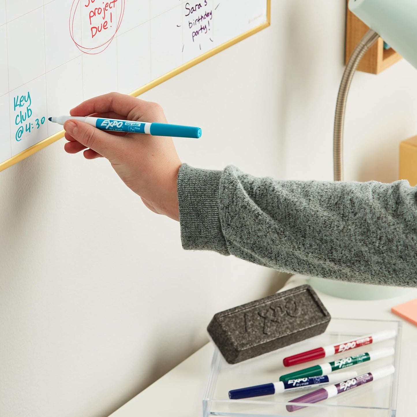 EXPO Dry Erase Soft Pile Block Whiteboard Eraser, 5-1/8 in. x 1-1/2 in. - Whiteboard, Calendar, Organization, Essential Supplies for Office, School, Classroom, Teachers