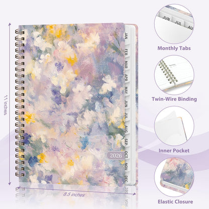 Planner 2026-2027, Weekly and Monthly Academic Year Calendar Planner, July 2026 - June 2027, Daily Agenda Book for Office School Supplies, A5(6.3'' x 8.5'')