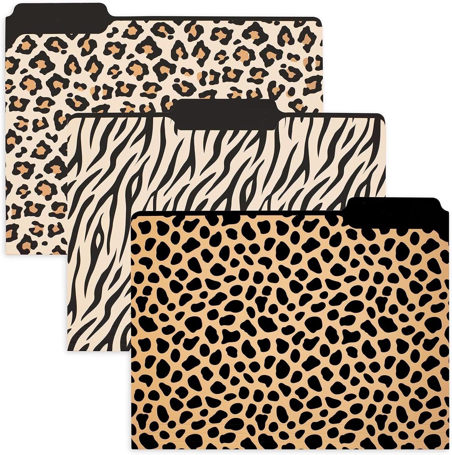 Steel Mill & Co Cute File Folders, Set of 9, Document Organizer for Filing Cabinet, Decorative Letter Size Files, Wanderlust