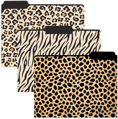Steel Mill & Co Cute File Folders, Set of 9, Document Organizer for Filing Cabinet, Decorative Letter Size Files, Wanderlust